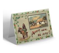 CHRISTMAS NOTELET - Vintage Ireland - Arrah Now Be Aisy! An Irish Colleen, Killarney