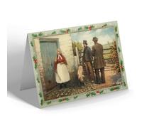 CHRISTMAS NOTELET - Vintage Ireland - Driving a Hard Bargain