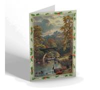 CHRISTMAS NOTELET - Vintage Ireland - The Bridge at the Meetings, County Wicklow