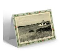 CHRISTMAS NOTELET - Vintage Ireland - The Links, Kirkistown Castle, Cloughey