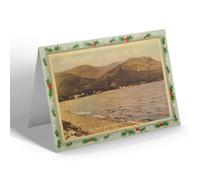 CHRISTMAS NOTELET - Vintage Ireland - The Shore and Mourne Mountains, Rostrevor (b)