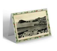 CHRISTMAS NOTELET - Vintage Isle of Man - Stack Rock, Castletown