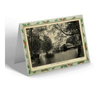 CHRISTMAS NOTELET - Vintage Isle of Man - The Lake, Silverdale, Ballasalla