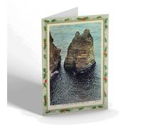 CHRISTMAS NOTELET - Vintage Isle of Man - The Sugar Loaf, Port St. Mary (b)