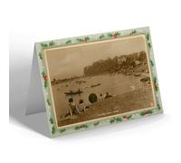 CHRISTMAS NOTELET - Vintage Isle of Wight - Canoe Lake, Ryde