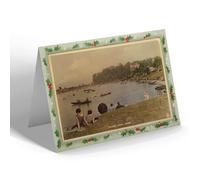 CHRISTMAS NOTELET - Vintage Isle of Wight - Canoe Lake, Ryde (b)