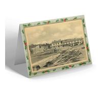 CHRISTMAS NOTELET - Vintage Isle of Wight - The Albion Hotel, Freshwater Bay