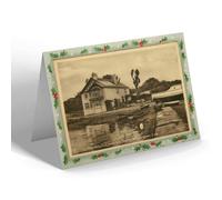 CHRISTMAS NOTELET - Vintage Isle of Wight - The Folly Inn from Slipway, Whippingham