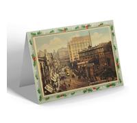 CHRISTMAS NOTELET - Vintage Lancashire - Central Station, Liverpool (b)