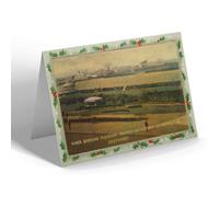 CHRISTMAS NOTELET - Vintage Lancashire King's Gardens Pleasure Grounds, Southport b