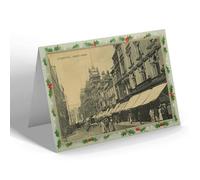 CHRISTMAS NOTELET - Vintage Lancashire - Liverpool. Church Street (c)