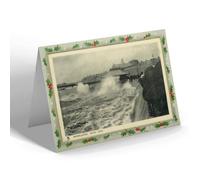 CHRISTMAS NOTELET - Vintage Lancashire - Morecambe. High Tide (b)