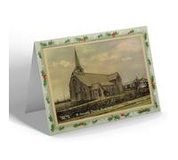 CHRISTMAS NOTELET - Vintage Lancashire - St. Oswald's Church, Knott End (b)