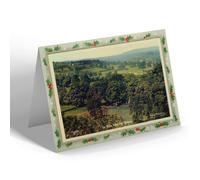 CHRISTMAS NOTELET - Vintage Lancashire - Up Ribble Valley from Chatburn (b)