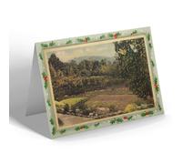 CHRISTMAS NOTELET - Vintage Lancashire - View from the Convent, Grange-over-Sands b