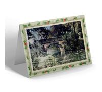 CHRISTMAS NOTELET - Vintage Leicestershire - The Canal Bridge, Great Glenn (b)