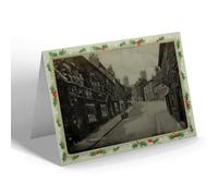 CHRISTMAS NOTELET - Vintage Lincolnshire - Lincoln. Steep Hill (a)