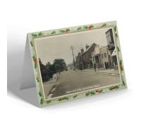 CHRISTMAS NOTELET - Vintage Lincolnshire - National School & North Street Bourne (b)