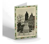 CHRISTMAS NOTELET - Vintage Lincolnshire - Sir Isaac Newton Statue, Grantham