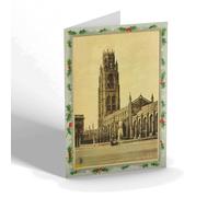 CHRISTMAS NOTELET - Vintage Lincolnshire - St Botolph's Church Boston from the East