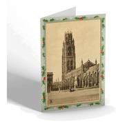 CHRISTMAS NOTELET - Vintage Lincolnshire - St Botolph's Church Boston, from the East