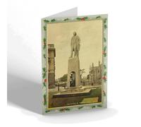 CHRISTMAS NOTELET - Vintage Lincolnshire - The Statue Of Herbert Ingram, Boston (b)