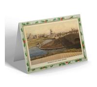 CHRISTMAS NOTELET - Vintage Lincolnshire - Waterways, North Shore, Skegness (b)