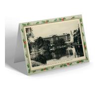 CHRISTMAS NOTELET - Vintage London - Buckingham Palace from Lake in St. James's Park