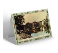 CHRISTMAS NOTELET - Vintage London - Buckingham Palace from St. James's Park (ac)