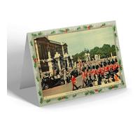 CHRISTMAS NOTELET - Vintage London - Changing the Guard at Buckingham Palace