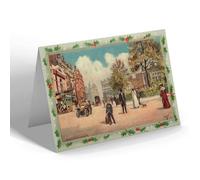 CHRISTMAS NOTELET - Vintage London - Leicester Square (g)