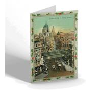 CHRISTMAS NOTELET - Vintage London - Ludgate Hill & St. Paul's