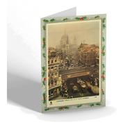 CHRISTMAS NOTELET - Vintage London - Ludgate Hill & St. Paul's Cathedral (b)