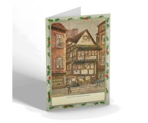 CHRISTMAS NOTELET - Vintage London - Oliver Twist arrives in London