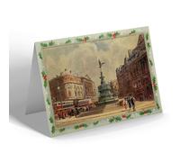 CHRISTMAS NOTELET - Vintage London - Piccadilly Circus (p)