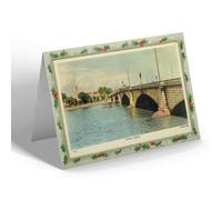 CHRISTMAS NOTELET - Vintage London - Putney Bridge (b)