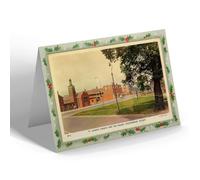 CHRISTMAS NOTELET - Vintage London - St. Alban's Church & Mound Coldharbour Eltham b