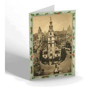 CHRISTMAS NOTELET - Vintage London - St Clement Danes & Law Courts, Australia House