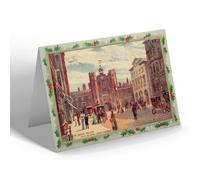 CHRISTMAS NOTELET - Vintage London - St. James' Palace from St. James Street (a)