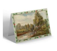 CHRISTMAS NOTELET - Vintage London - The Bathing Pond, Hampstead Heath