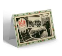 CHRISTMAS NOTELET - Vintage London - Three Views & Policeman