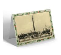 CHRISTMAS NOTELET - Vintage London - Trafalgar Square. Nelson's Column