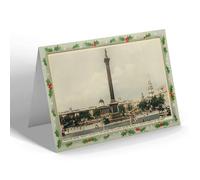 CHRISTMAS NOTELET - Vintage London - Trafalgar Square. Nelson's Column (b)