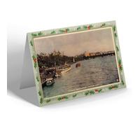 CHRISTMAS NOTELET - Vintage London - Victoria Embankment, looking East (cc)