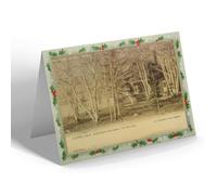 CHRISTMAS NOTELET - Vintage Maine USA - Dexter Elkinstown Club House On the Lake b
