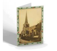 CHRISTMAS NOTELET - Vintage Middlesex - Harrow-on-the-Hill, St. Mary's Church (b)