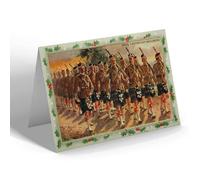 CHRISTMAS NOTELET - Vintage Military - Argyll & Sutherland Highlanders, A Company