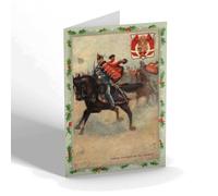 CHRISTMAS NOTELET - Vintage Military - Danish Hussars of the Guard