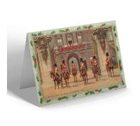CHRISTMAS NOTELET - Vintage Military - King Taking The Salute At Buckingham Palace