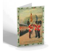 CHRISTMAS NOTELET - Vintage Military - The Coldstream Guards taking over the Colour